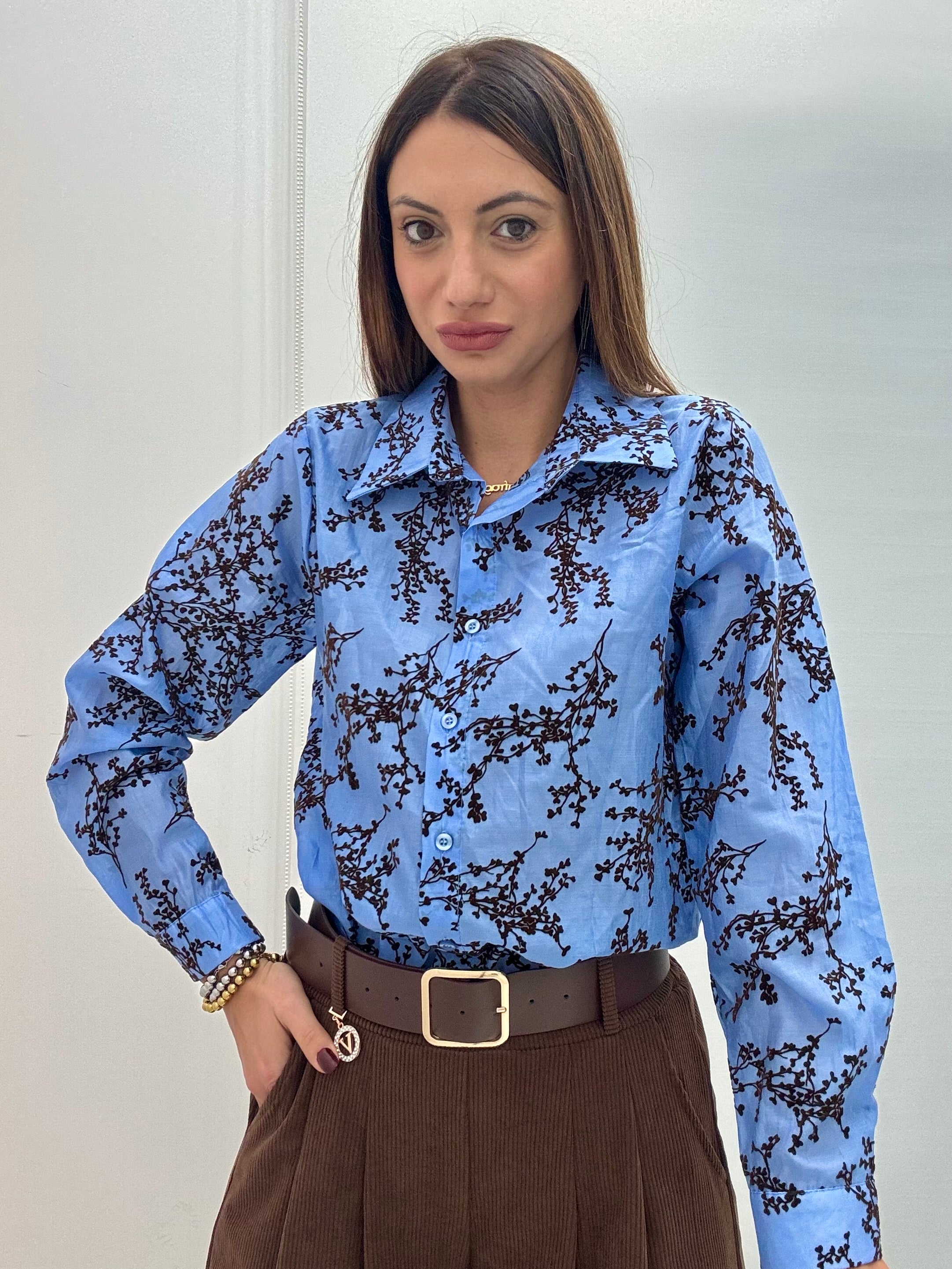 Camicia Rami Azzurro